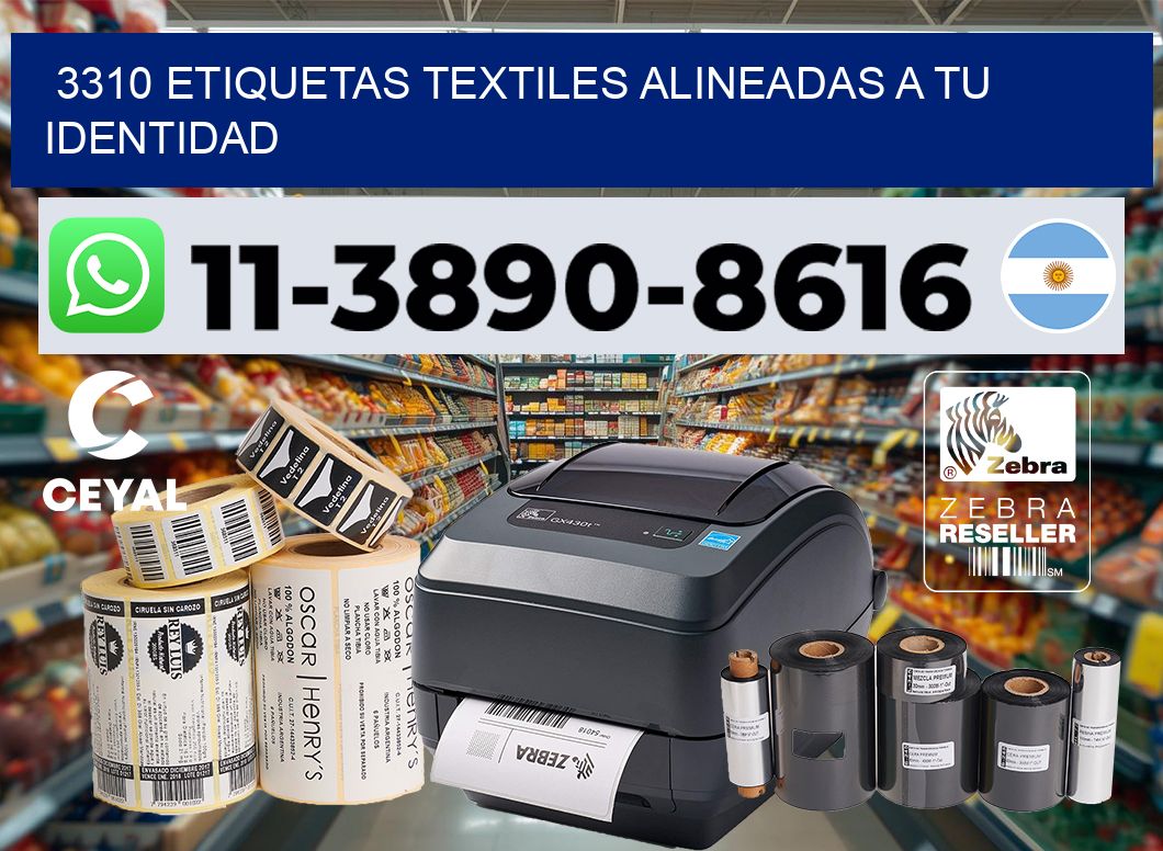 3310 Etiquetas textiles alineadas a tu identidad