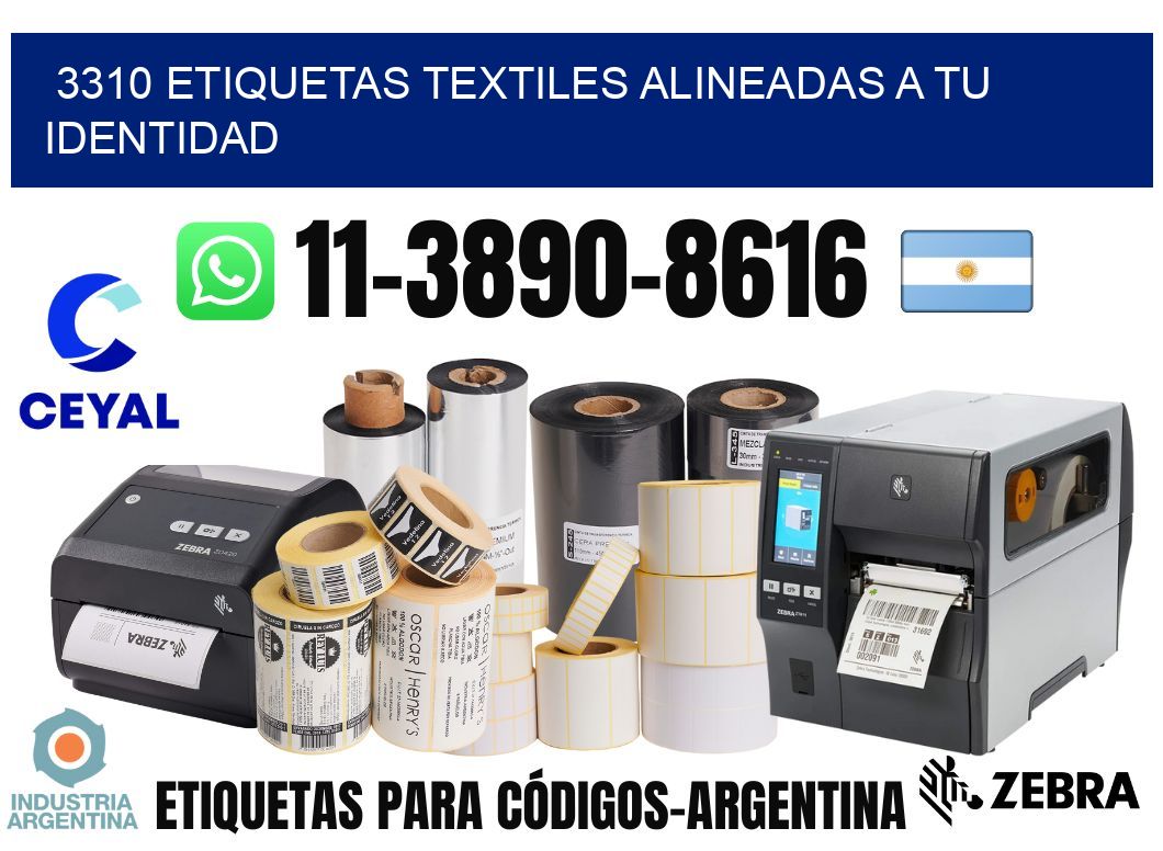 3310 Etiquetas textiles alineadas a tu identidad