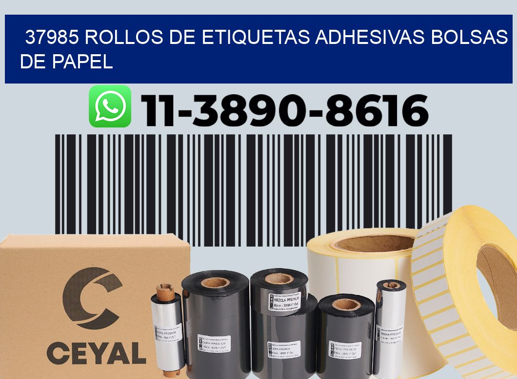 37985 rollos de etiquetas adhesivas bolsas de papel