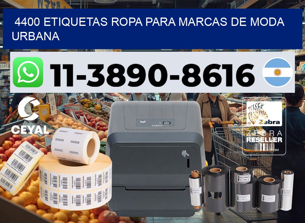 4400 Etiquetas ropa para marcas de moda urbana