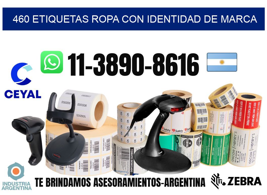 460 Etiquetas ropa con identidad de marca