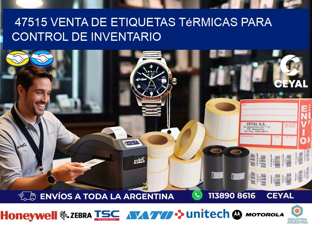 47515 venta de etiquetas térmicas para control de inventario