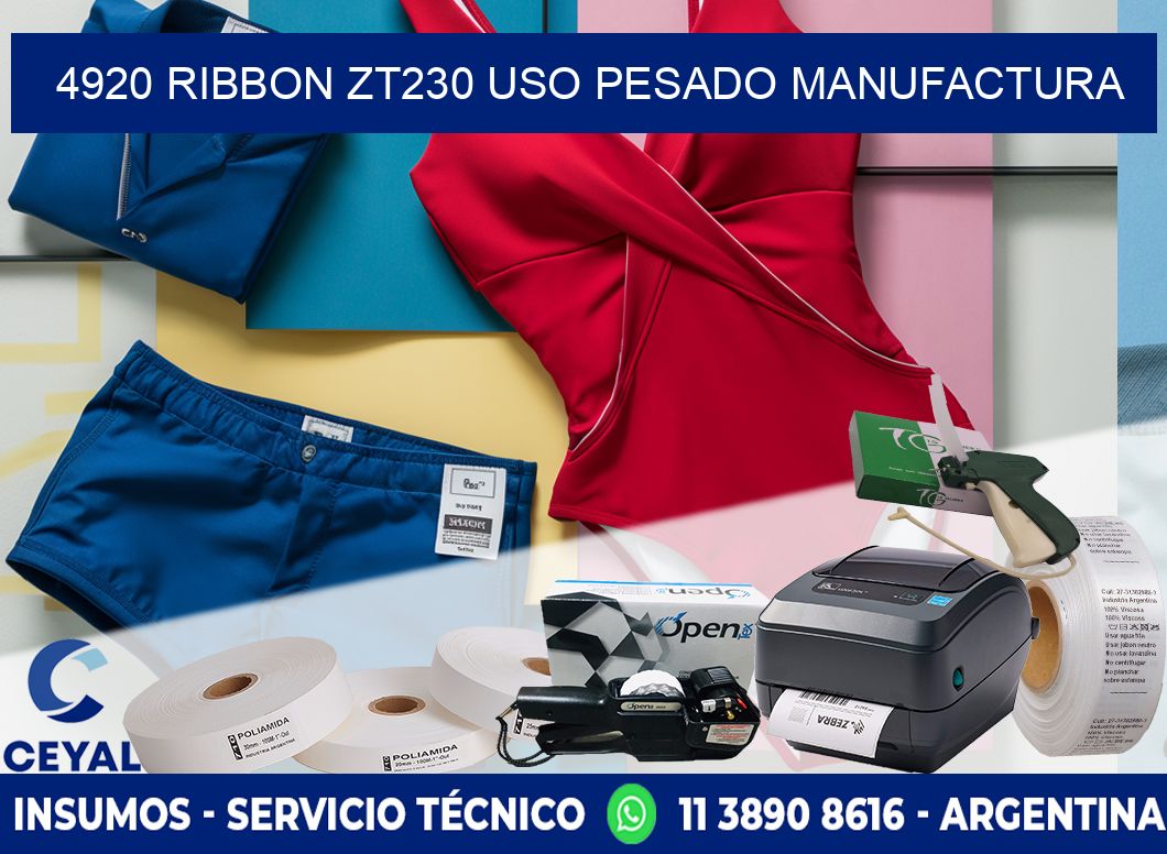4920 ribbon zt230 uso pesado manufactura