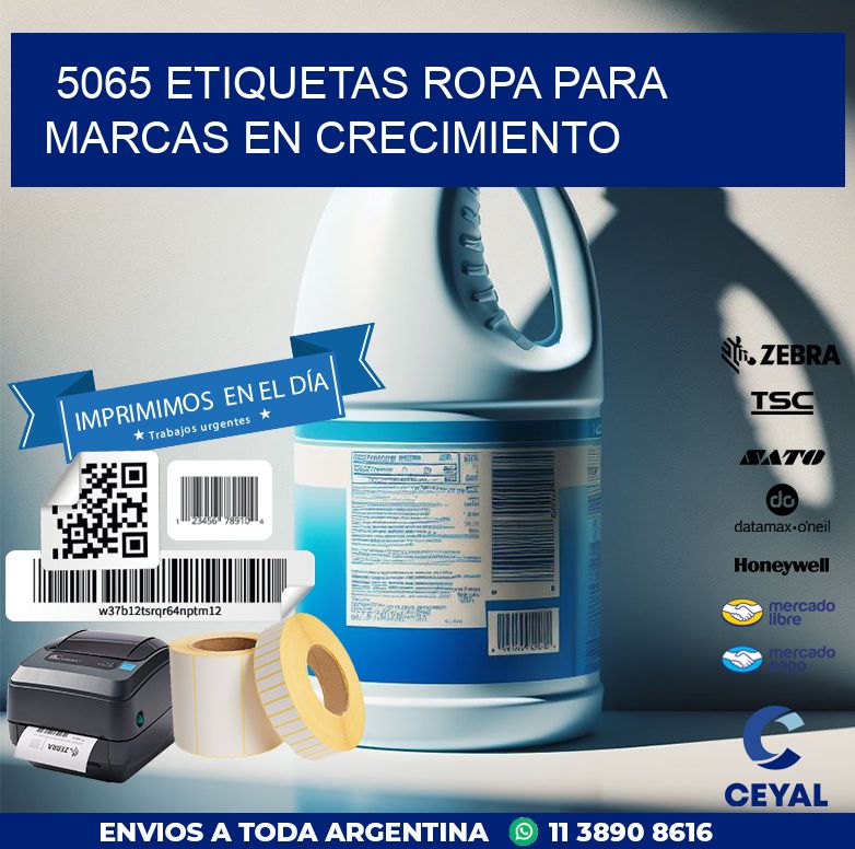 5065 Etiquetas ropa para marcas en crecimiento