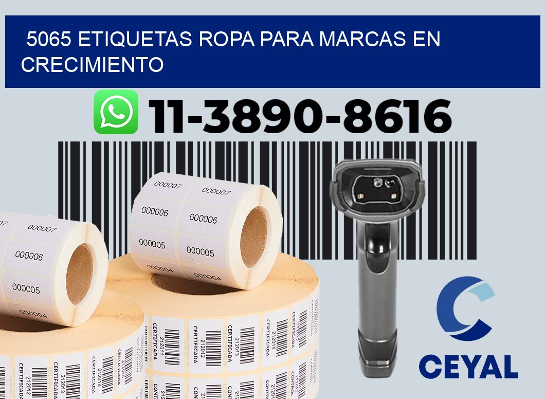 5065 Etiquetas ropa para marcas en crecimiento