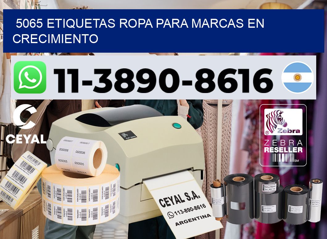 5065 Etiquetas ropa para marcas en crecimiento