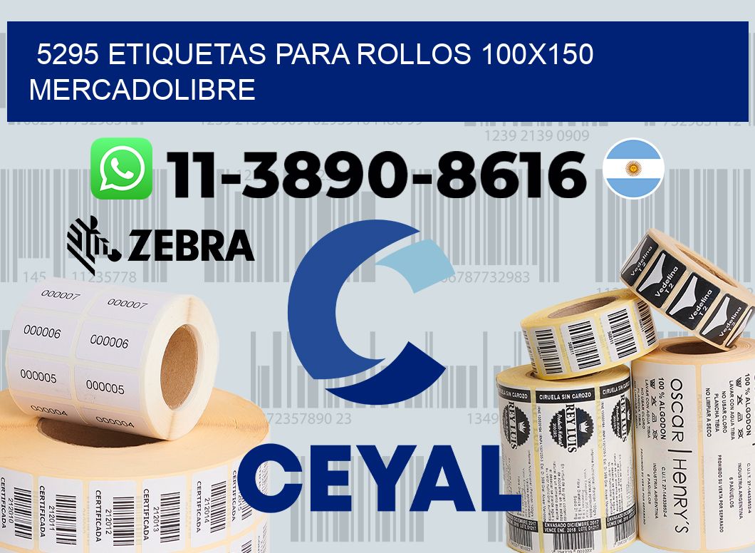 5295 etiquetas para rollos 100x150 mercadolibre