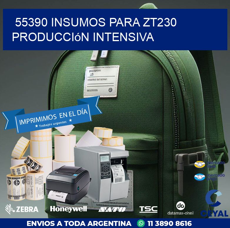 55390 insumos para zt230 producción intensiva