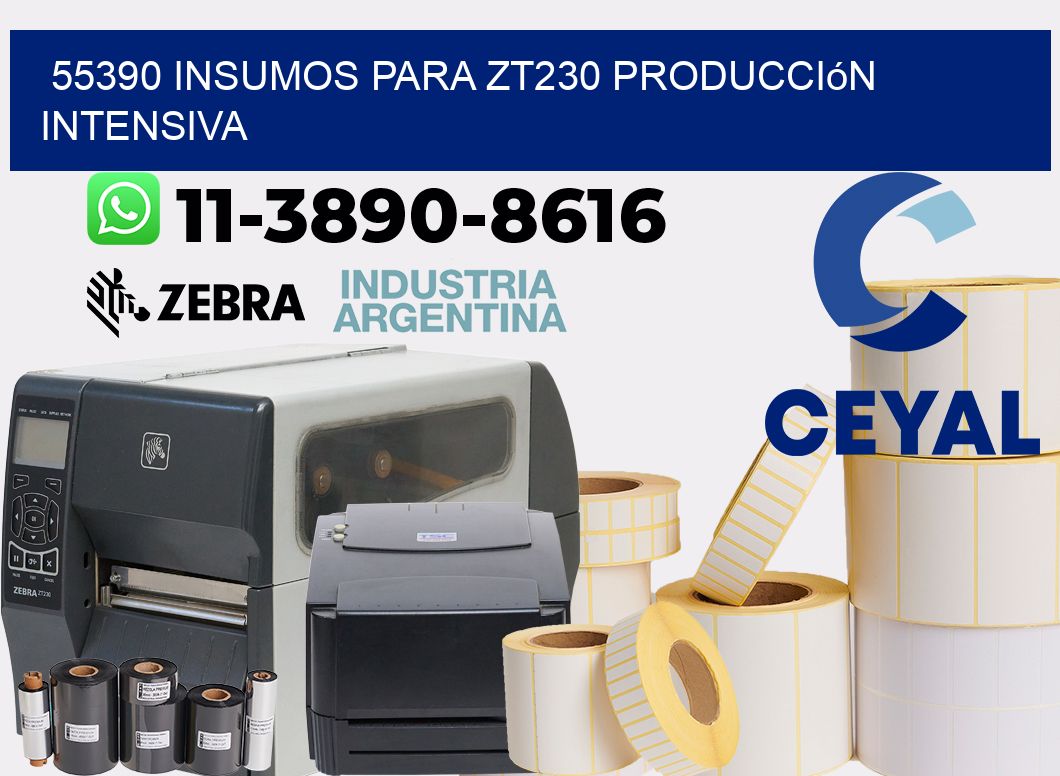 55390 insumos para zt230 producción intensiva