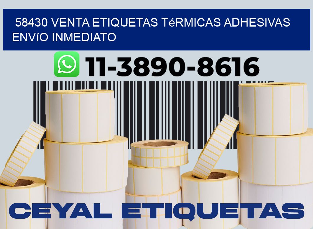 58430 venta etiquetas térmicas adhesivas envío inmediato