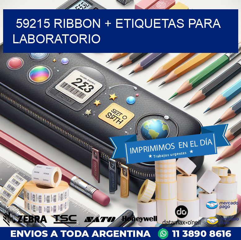 59215 ribbon + etiquetas para laboratorio