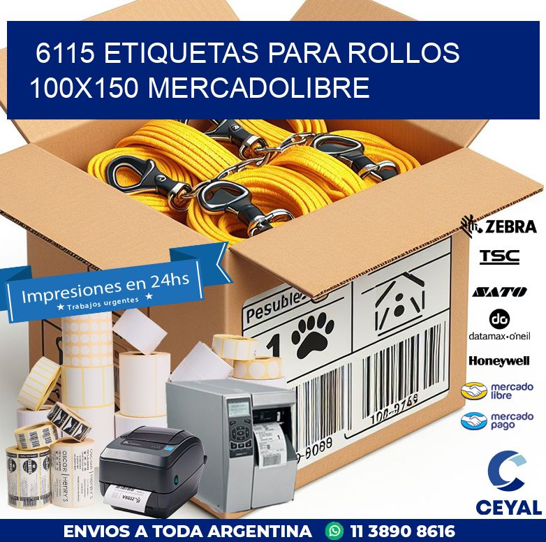 6115 etiquetas para rollos 100x150 mercadolibre