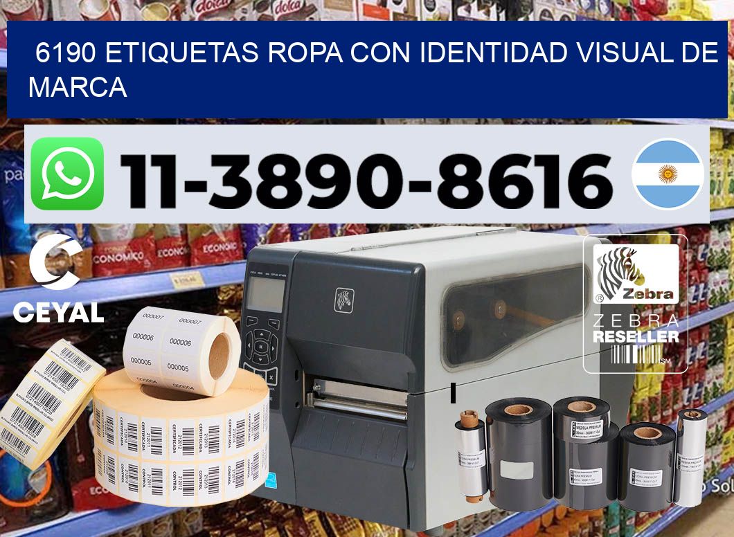 6190 Etiquetas ropa con identidad visual de marca