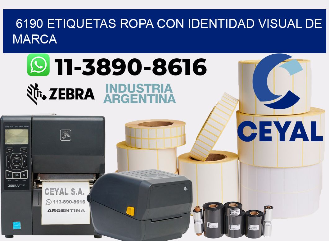 6190 Etiquetas ropa con identidad visual de marca