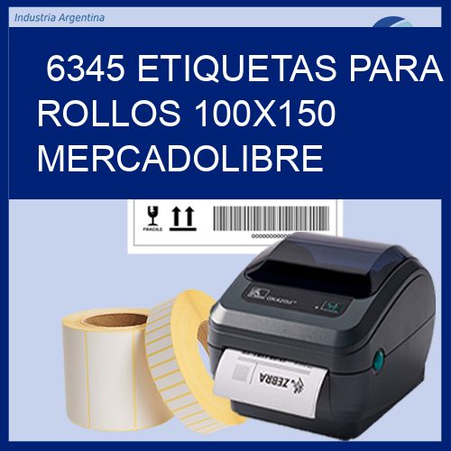 6345 etiquetas para rollos 100x150 mercadolibre
