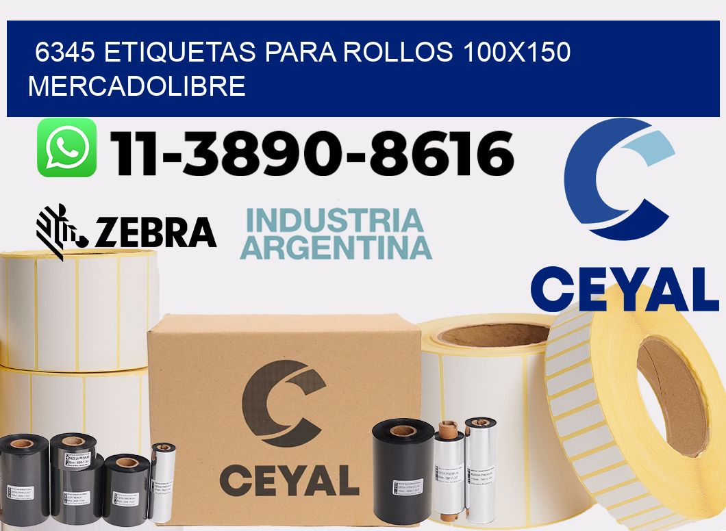 6345 etiquetas para rollos 100x150 mercadolibre