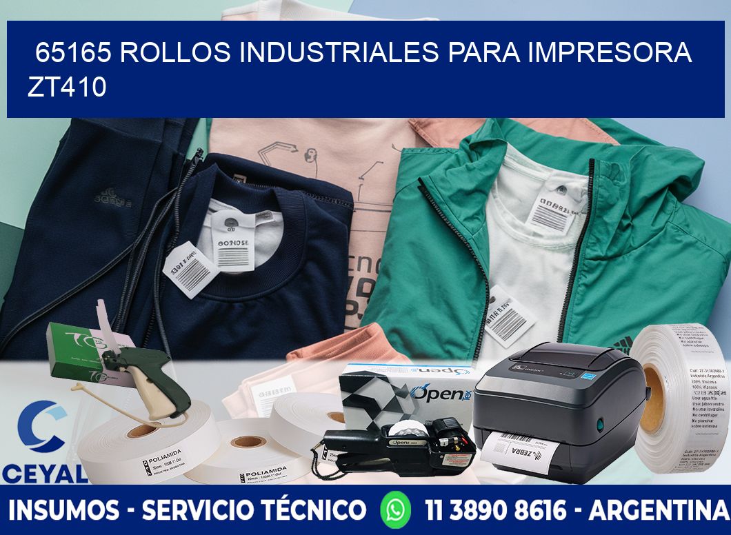 65165 rollos industriales para impresora zt410