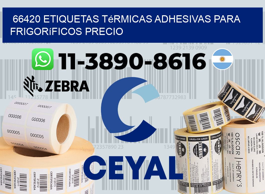 66420 etiquetas térmicas adhesivas para frigoríficos precio