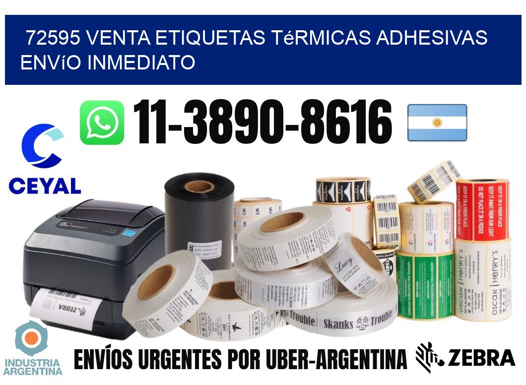 72595 venta etiquetas térmicas adhesivas envío inmediato