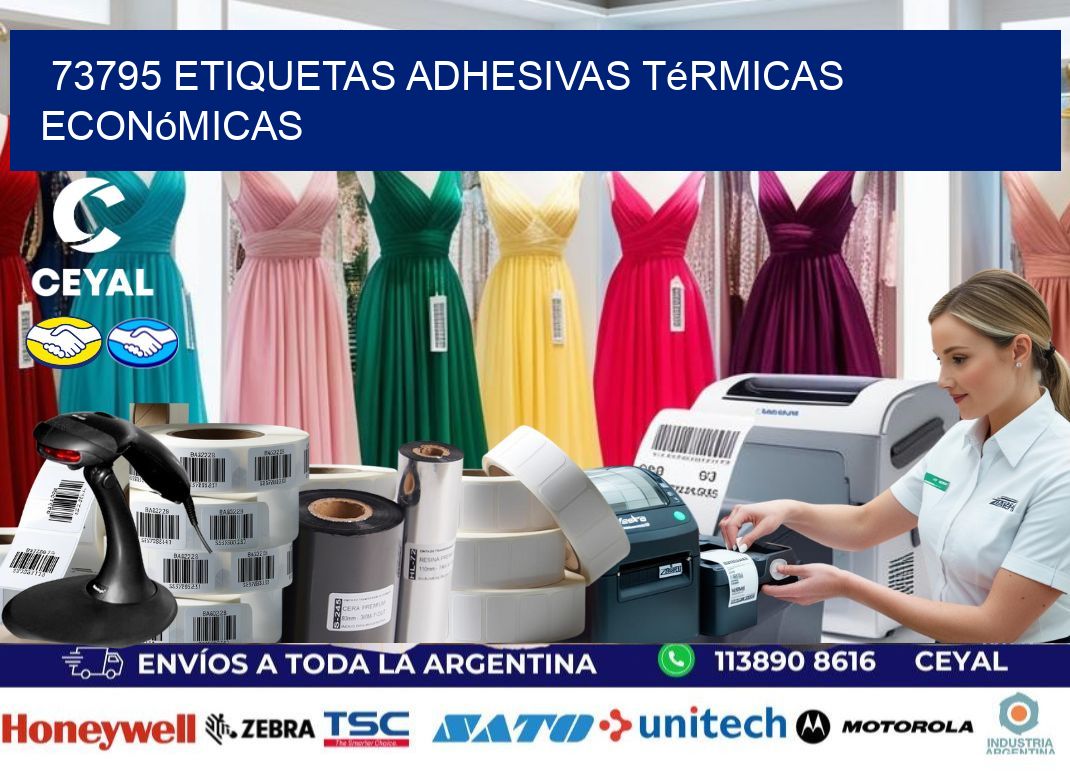 73795 etiquetas adhesivas térmicas económicas