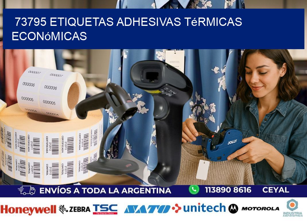73795 etiquetas adhesivas térmicas económicas