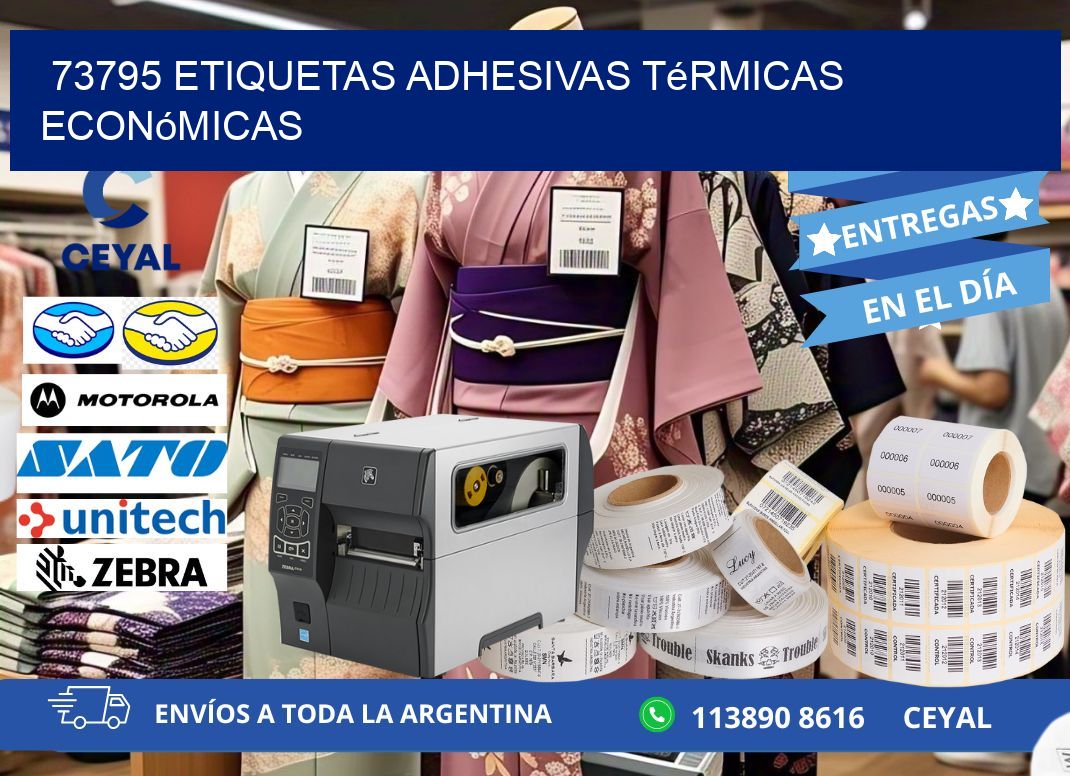 73795 etiquetas adhesivas térmicas económicas