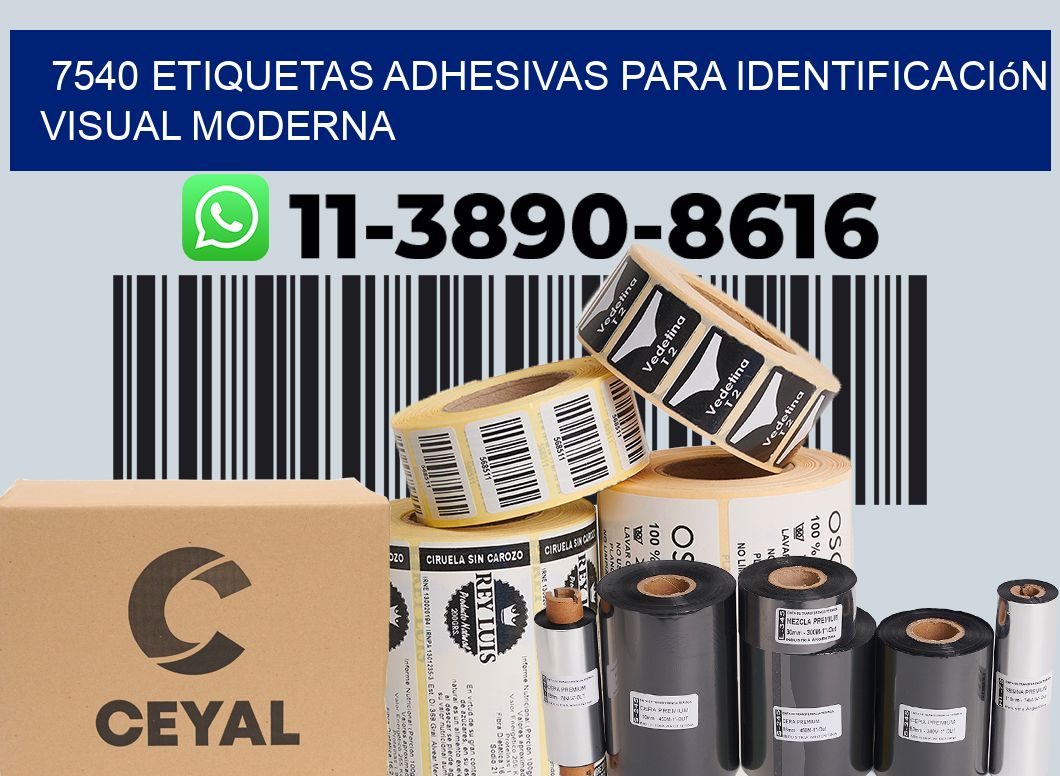 7540 Etiquetas adhesivas para identificación visual moderna