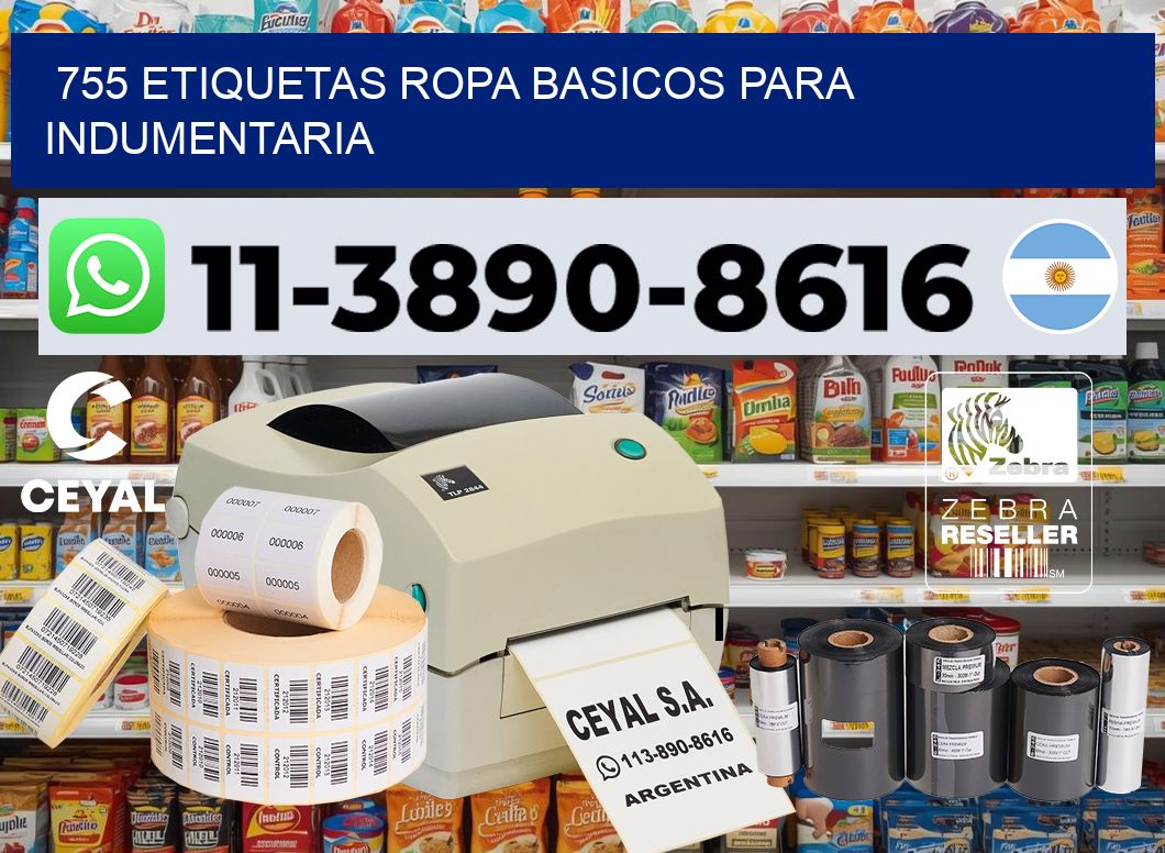 755 Etiquetas ropa basicos para indumentaria
