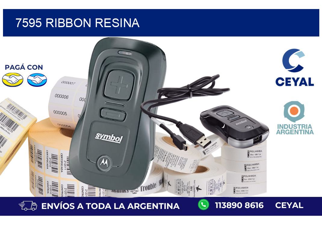 7595 ribbon resina