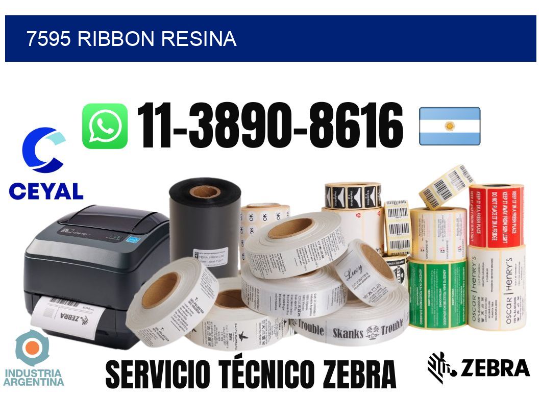 7595 ribbon resina