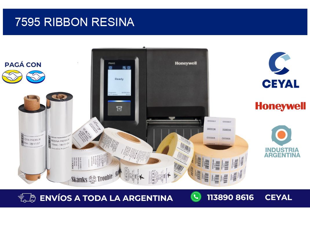 7595 ribbon resina