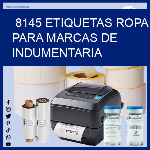 8145 Etiquetas ropa para marcas de indumentaria