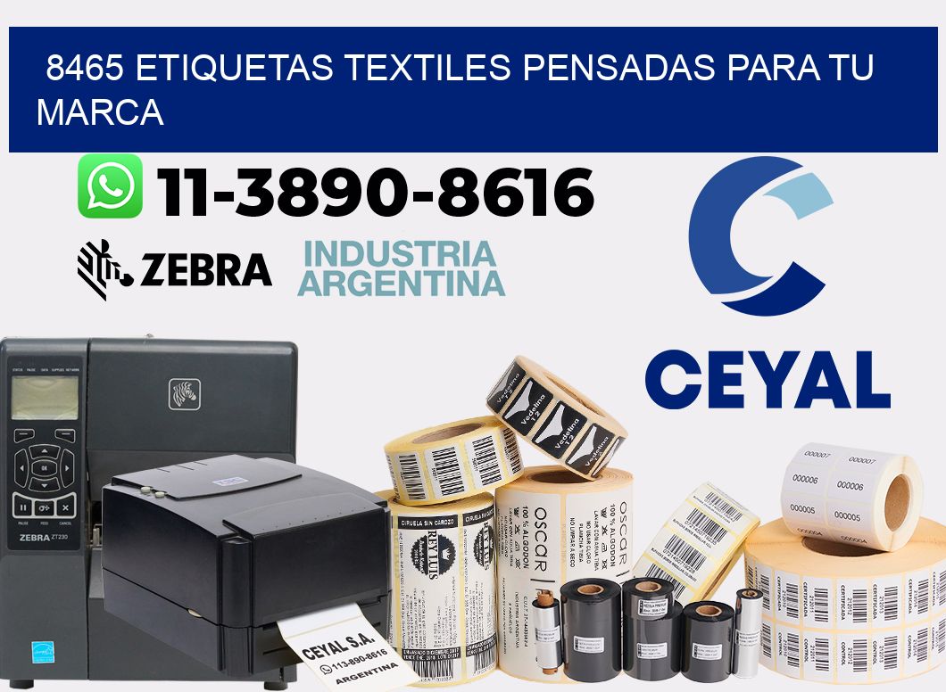 8465 Etiquetas textiles pensadas para tu marca