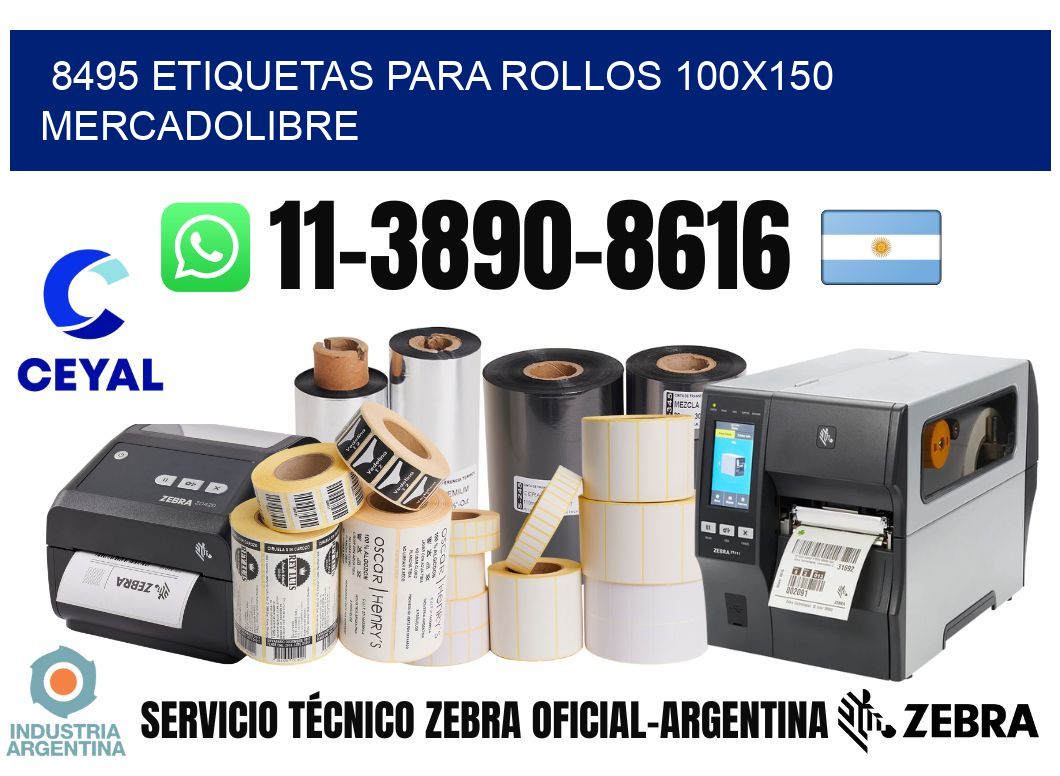 8495 etiquetas para rollos 100x150 mercadolibre