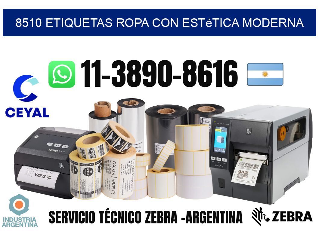 8510 Etiquetas ropa con estética moderna