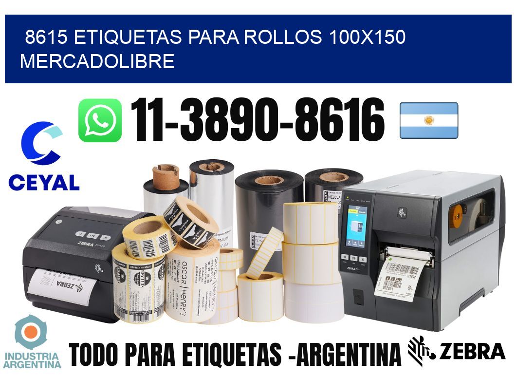 8615 etiquetas para rollos 100x150 mercadolibre