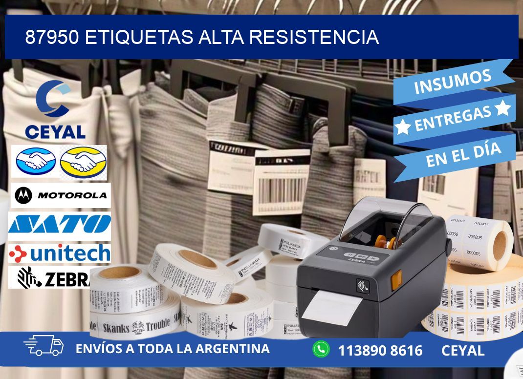 87950 etiquetas alta resistencia