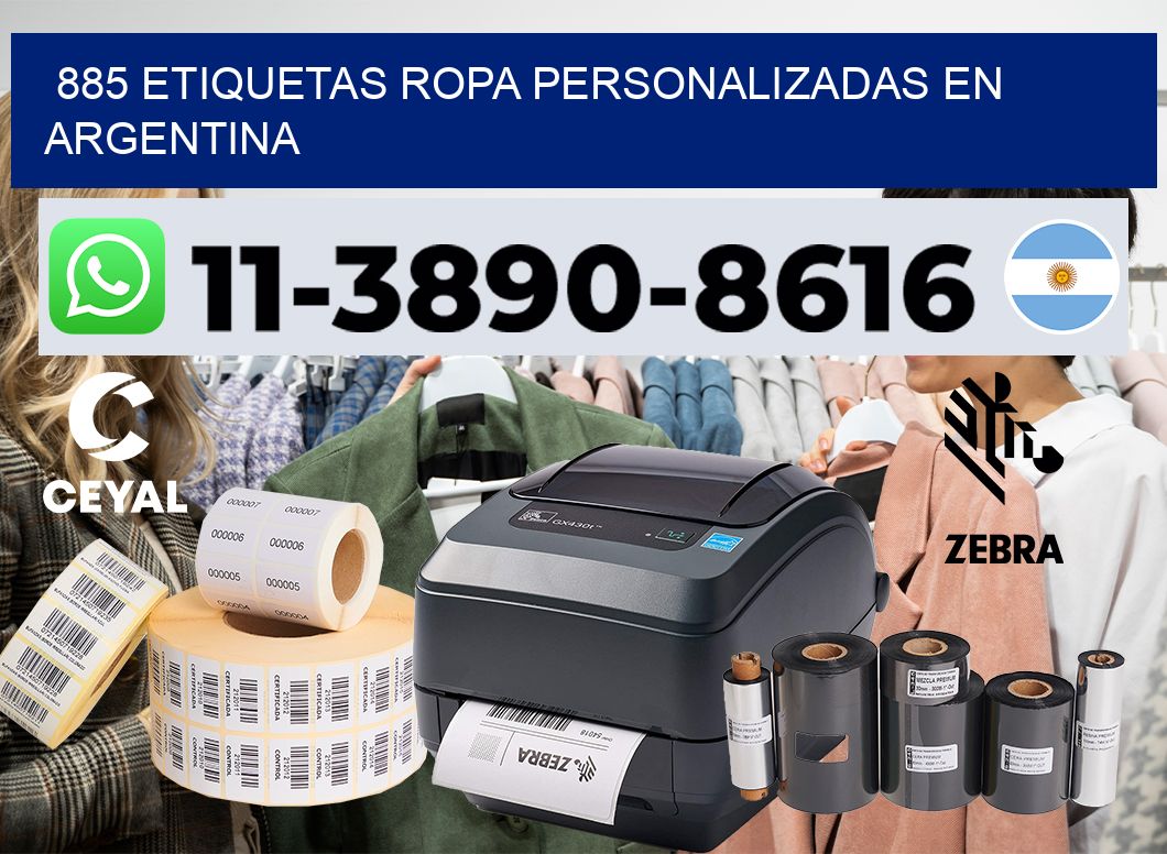 885 Etiquetas ropa personalizadas en Argentina