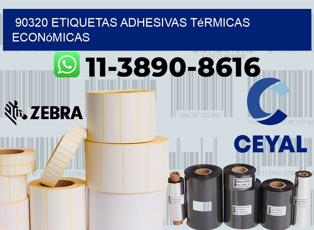 90320 etiquetas adhesivas térmicas económicas