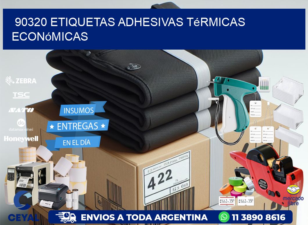 90320 etiquetas adhesivas térmicas económicas