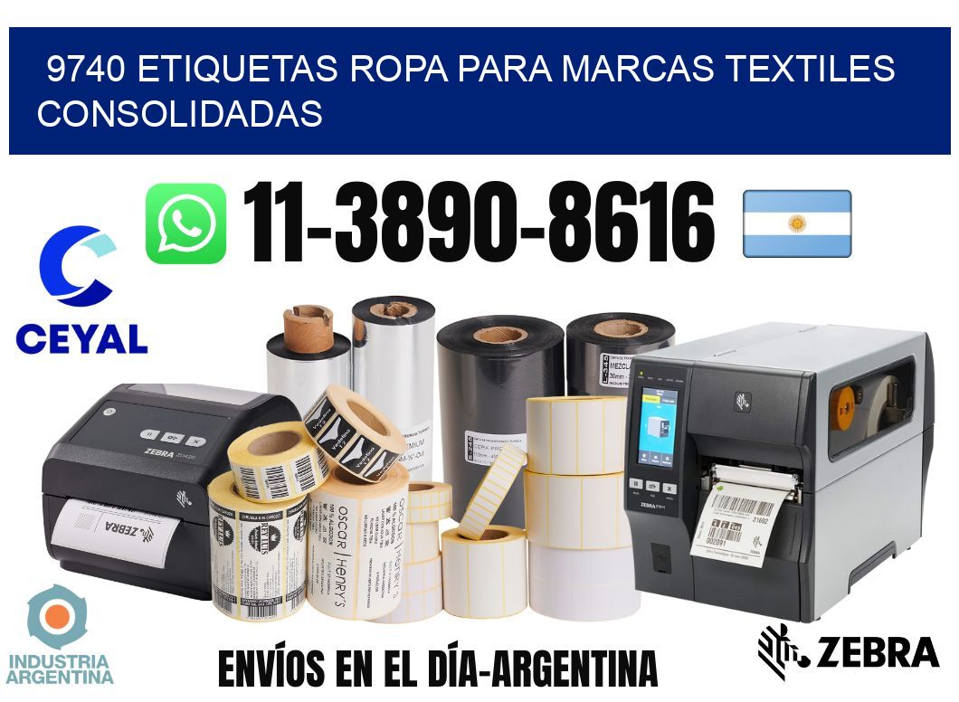 9740 Etiquetas ropa para marcas textiles consolidadas