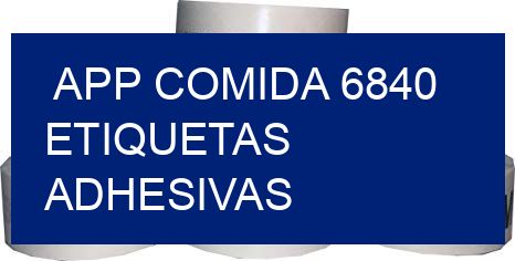 App comida 6840 etiquetas adhesivas