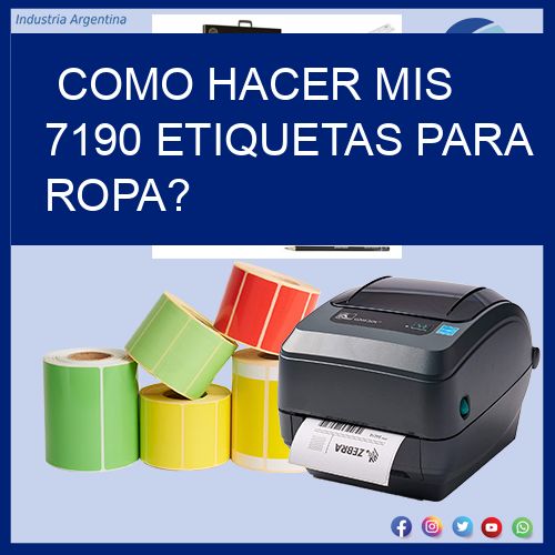 como hacer mis 7190 etiquetas para ropa?