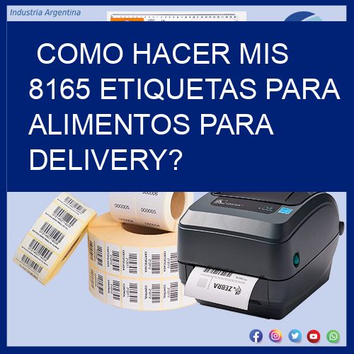 como hacer mis 8165 etiquetas para alimentos para delivery?