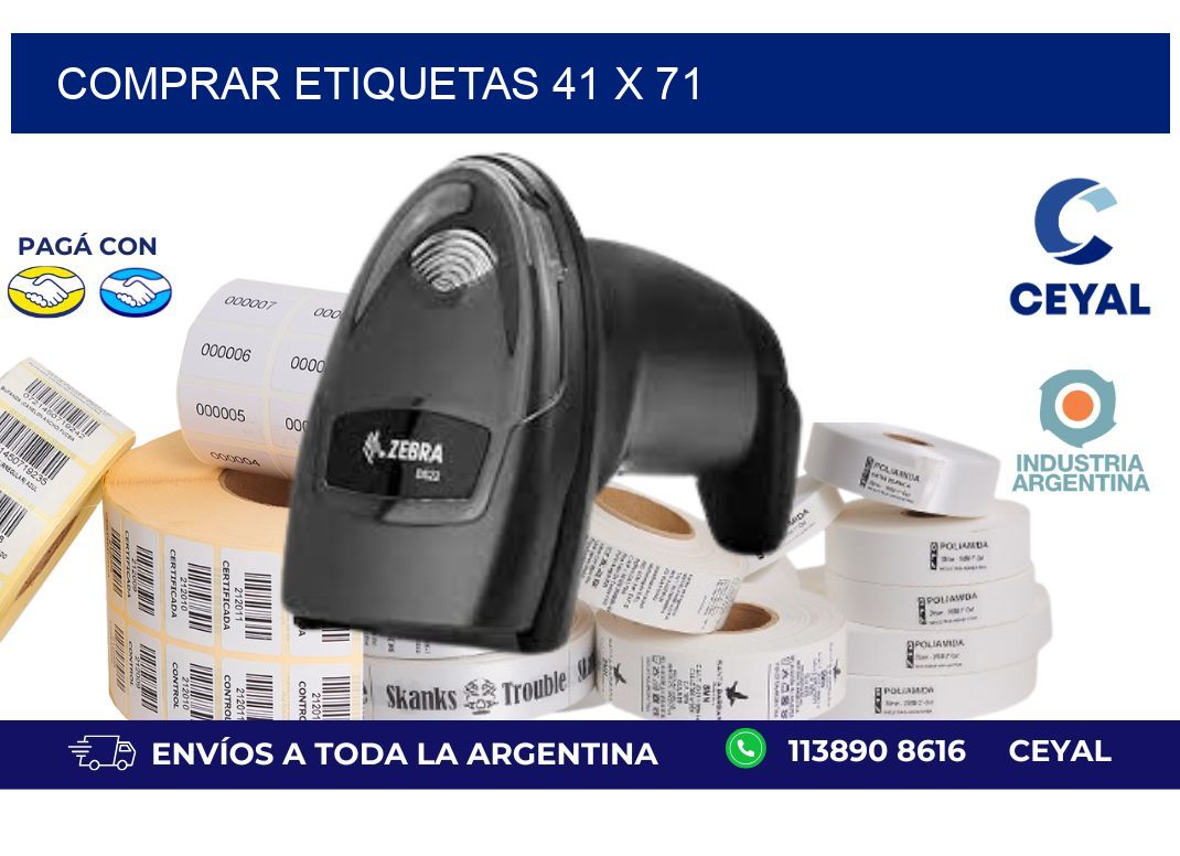 comprar etiquetas 41 x 71