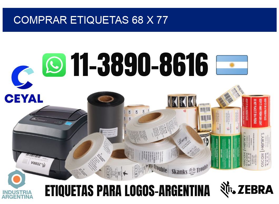comprar etiquetas 68 x 77