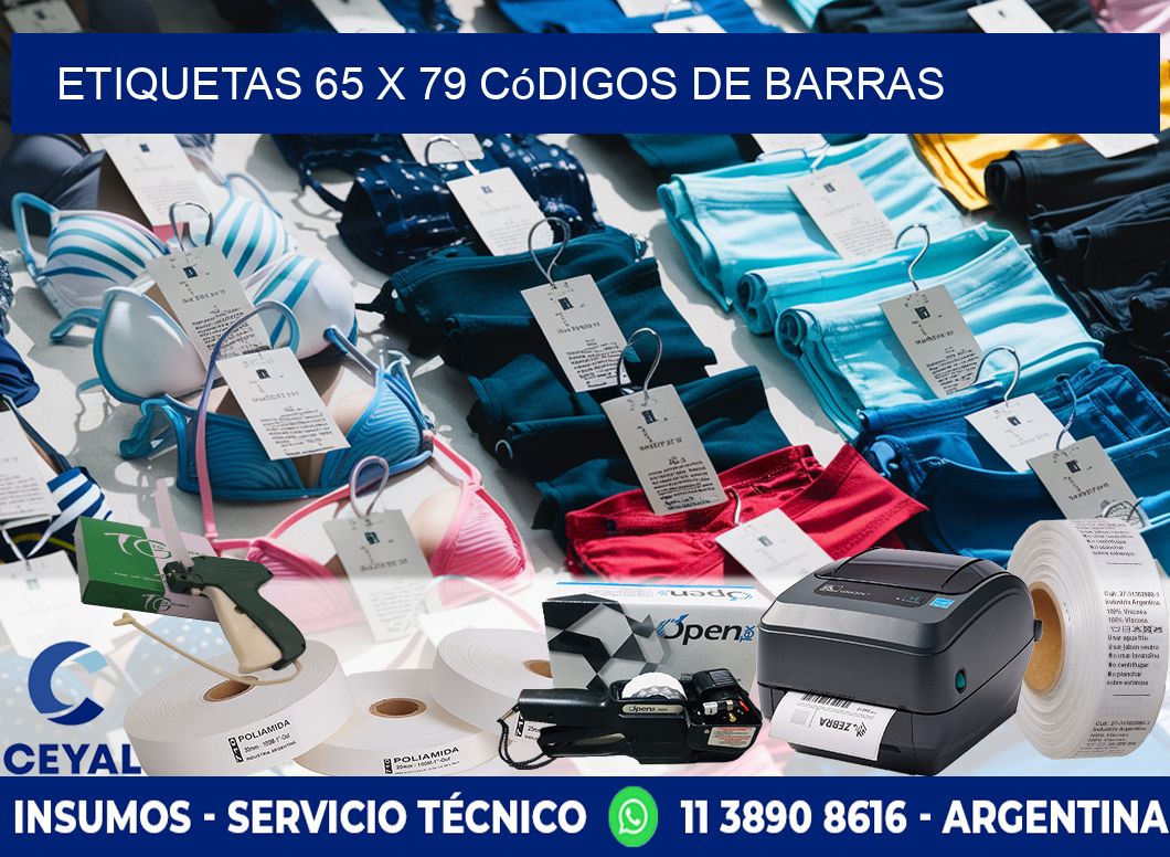 etiquetas 65 x 79 códigos de barras