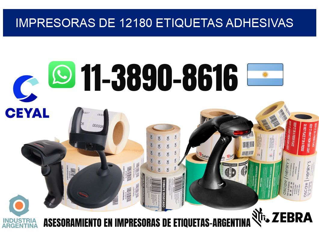 impresoras de 12180 etiquetas adhesivas