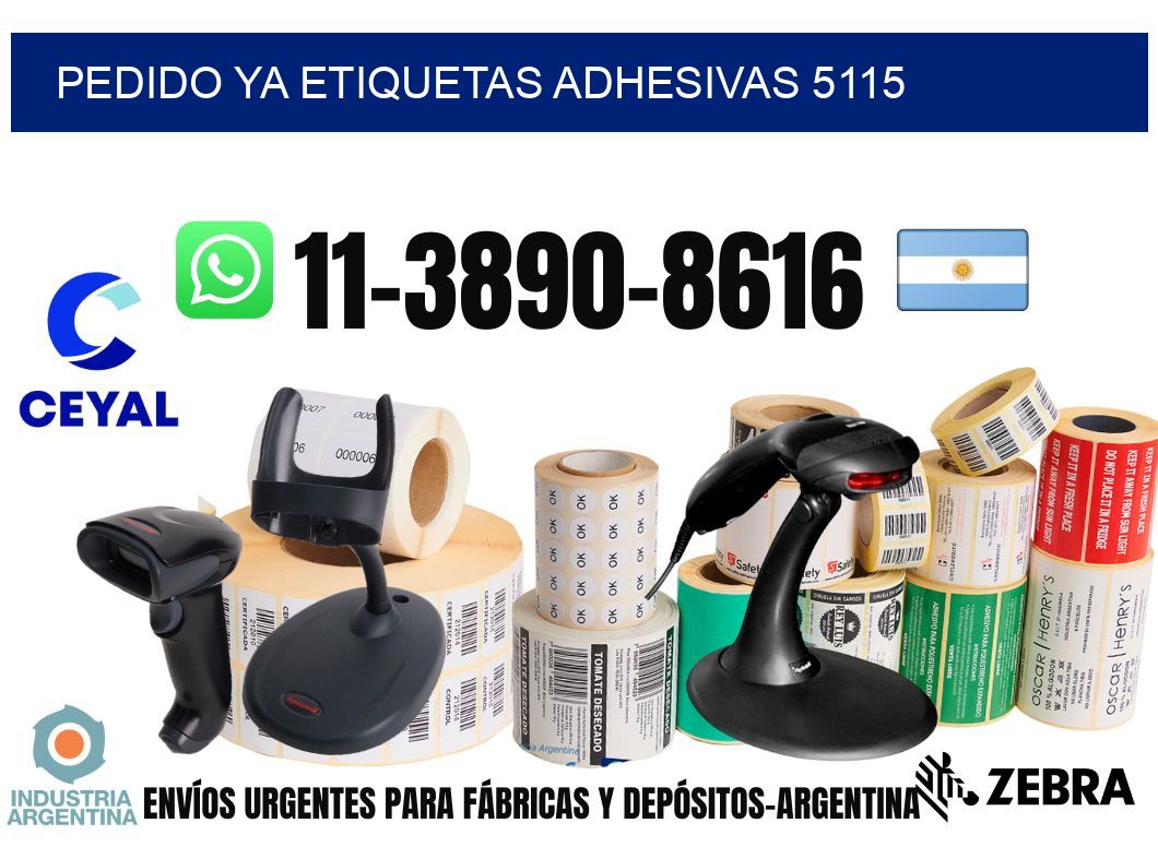 pedido ya etiquetas adhesivas 5115