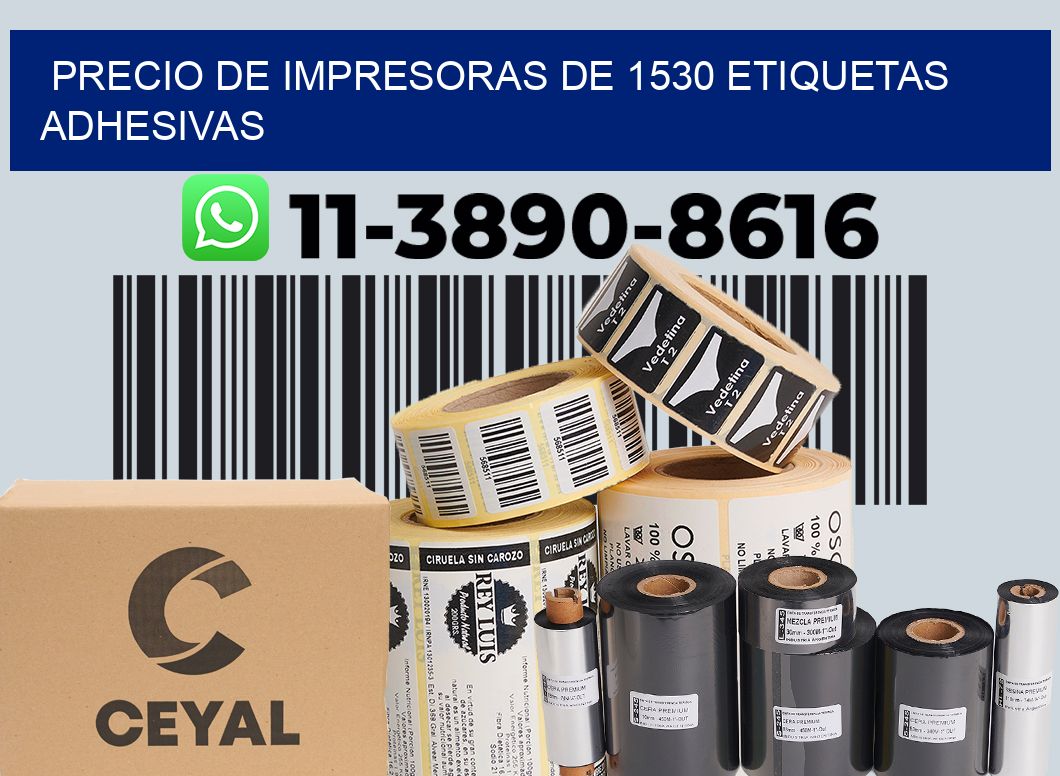 precio de impresoras de 1530 etiquetas adhesivas